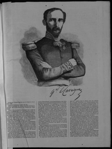 Général Cavaignac. - Paris, impr. Lacrampe et cie, 2 p. | Général Cavaignac